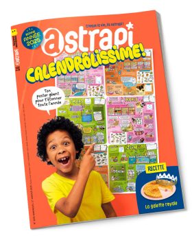 Couverture du magazine Astrapi n° 1049 du 1er janvier 2025. Le calendrôlissime.